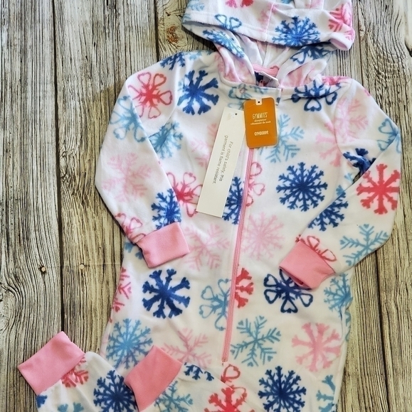 Gymboree Fleece PJs Snowflake Fleece PJs NWT - Picture 2 of 4